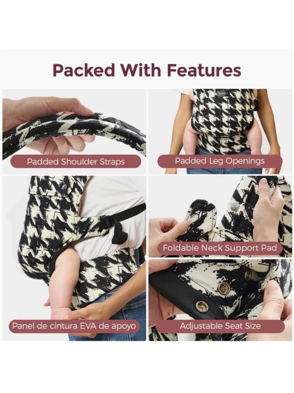 Momcozy PureHug Houndstooth